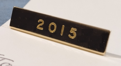 Breast Jewel Middle Date Bar - 2015 - Engraved